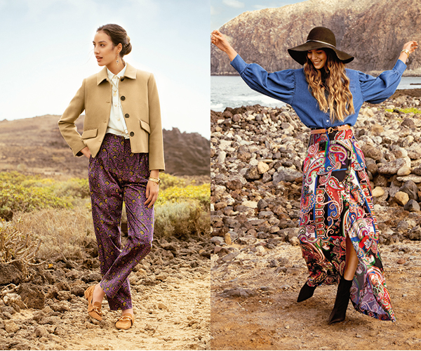 Two Pairs of Pants and Three Trendy Skirts