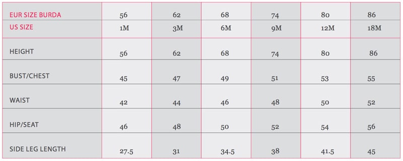 Burda Measurement Guide
Burda Measurement Guide
