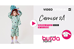Tutorial en vídeo: camisa 2A – burda kids 1/2026