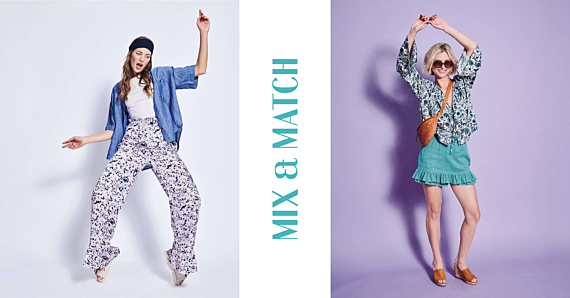 Mix & Match: Looks veraniegos con flores para coser con burda easy