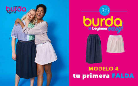 Vídeo Tutorial Burda Easy Beginner 2022 – La falda elástica #4
