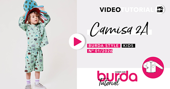 Tutorial en vídeo: camisa 2A – burda kids 1/2026
