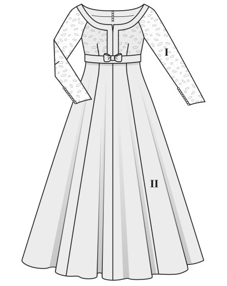 Satén Vestido de novia 121 | Burda Style 04/22 April 2022