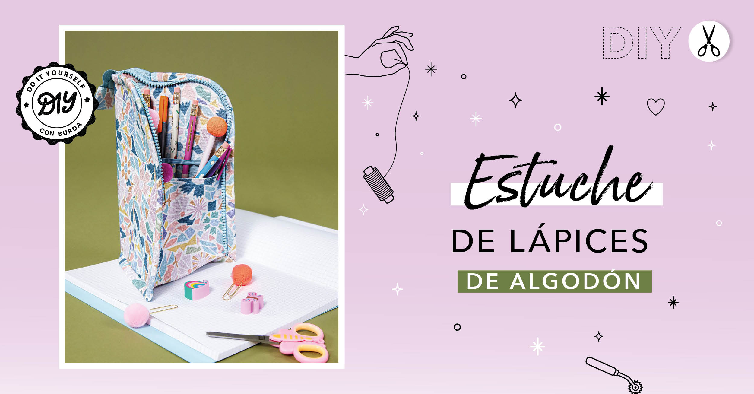 DIY: coser un estuche para lápices