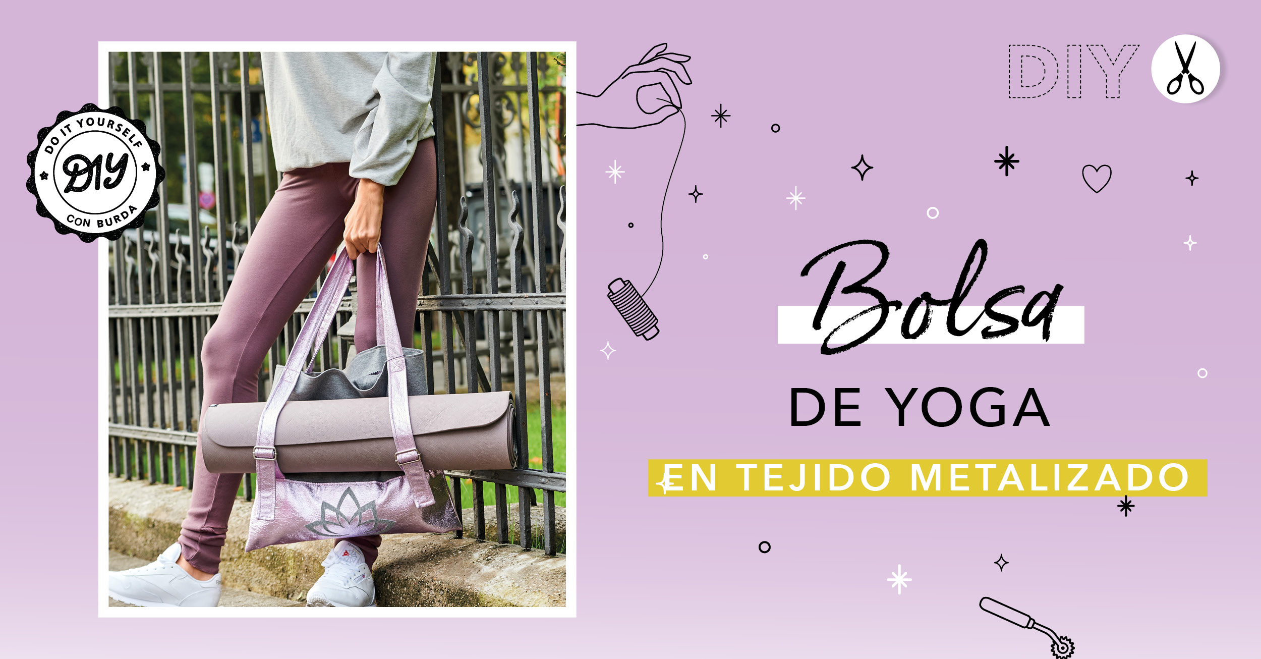 DIY: coser un bolsa de yoga