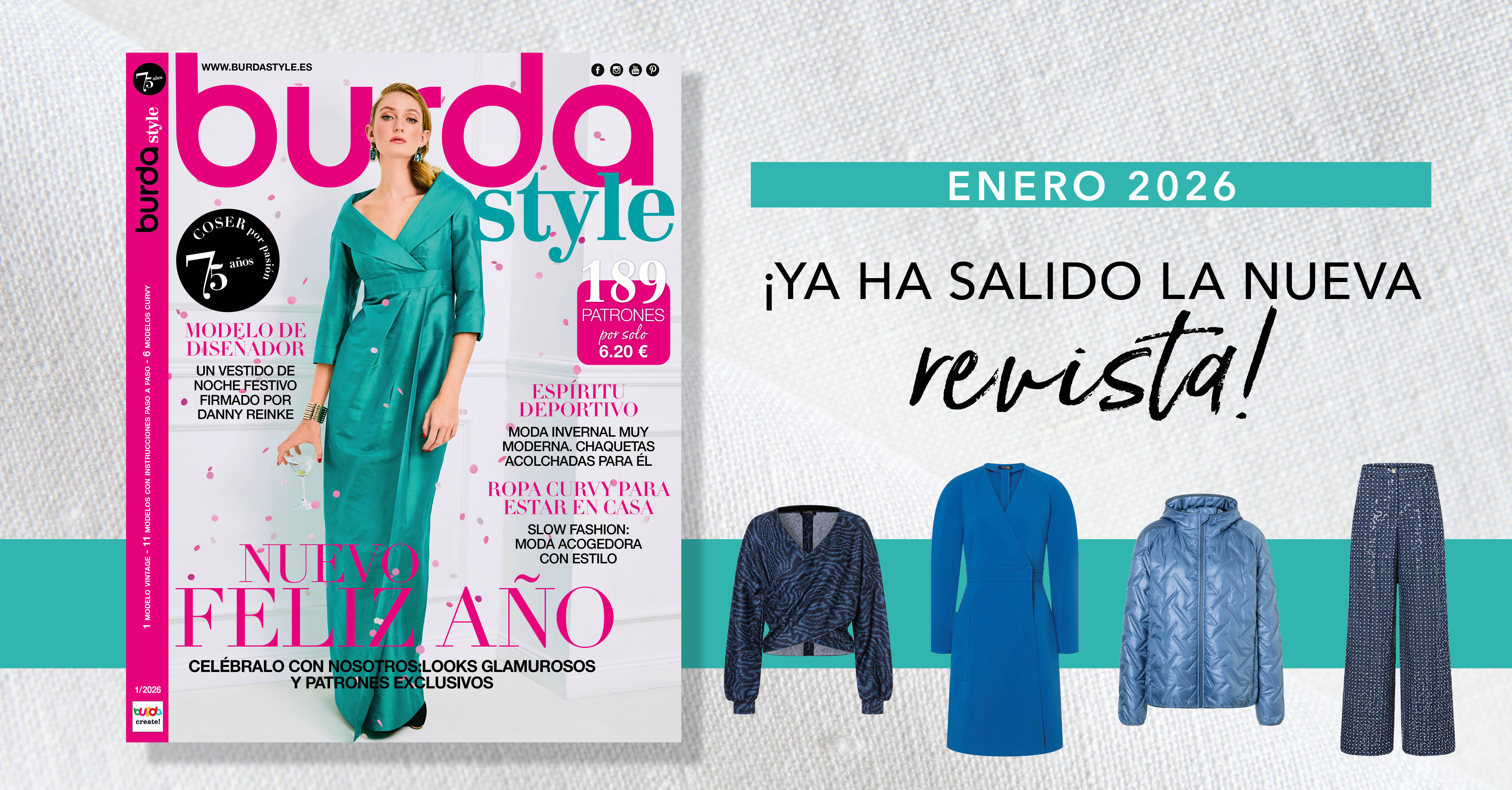Burda style enero 2026: «Feliz año nuevo de costura»
