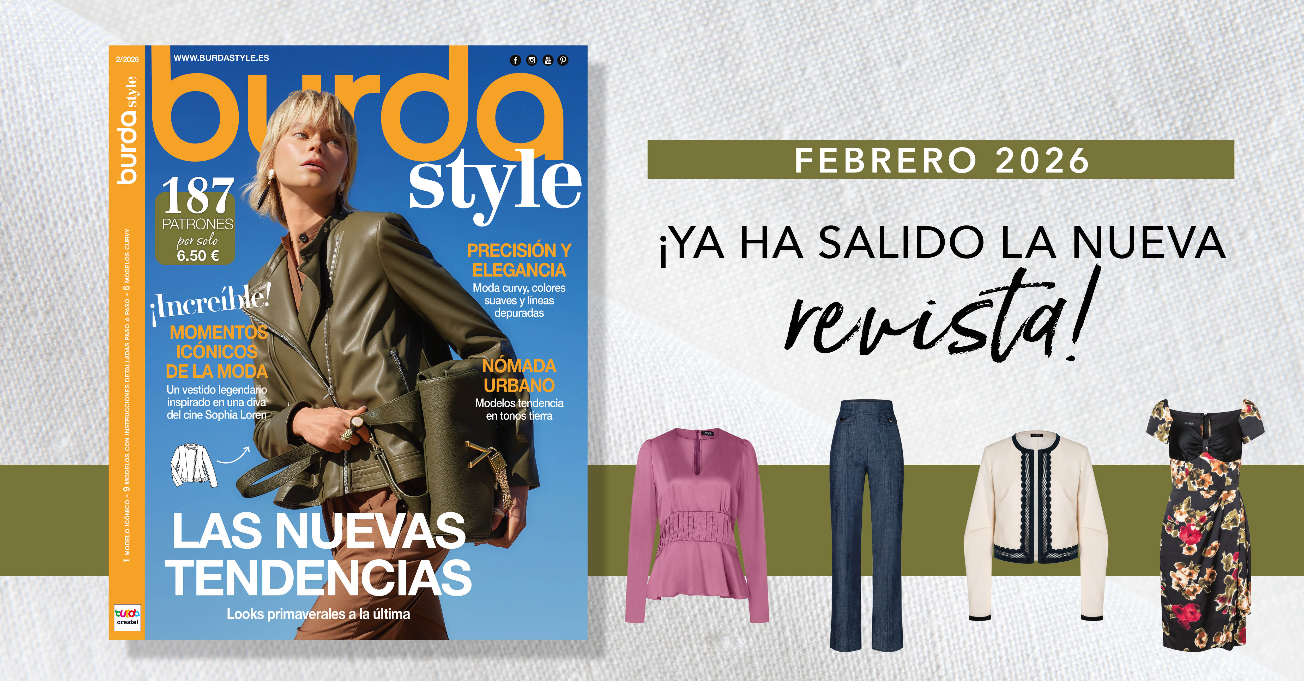 «Los nuevos looks», el nuevo burda style de febrero de 2026