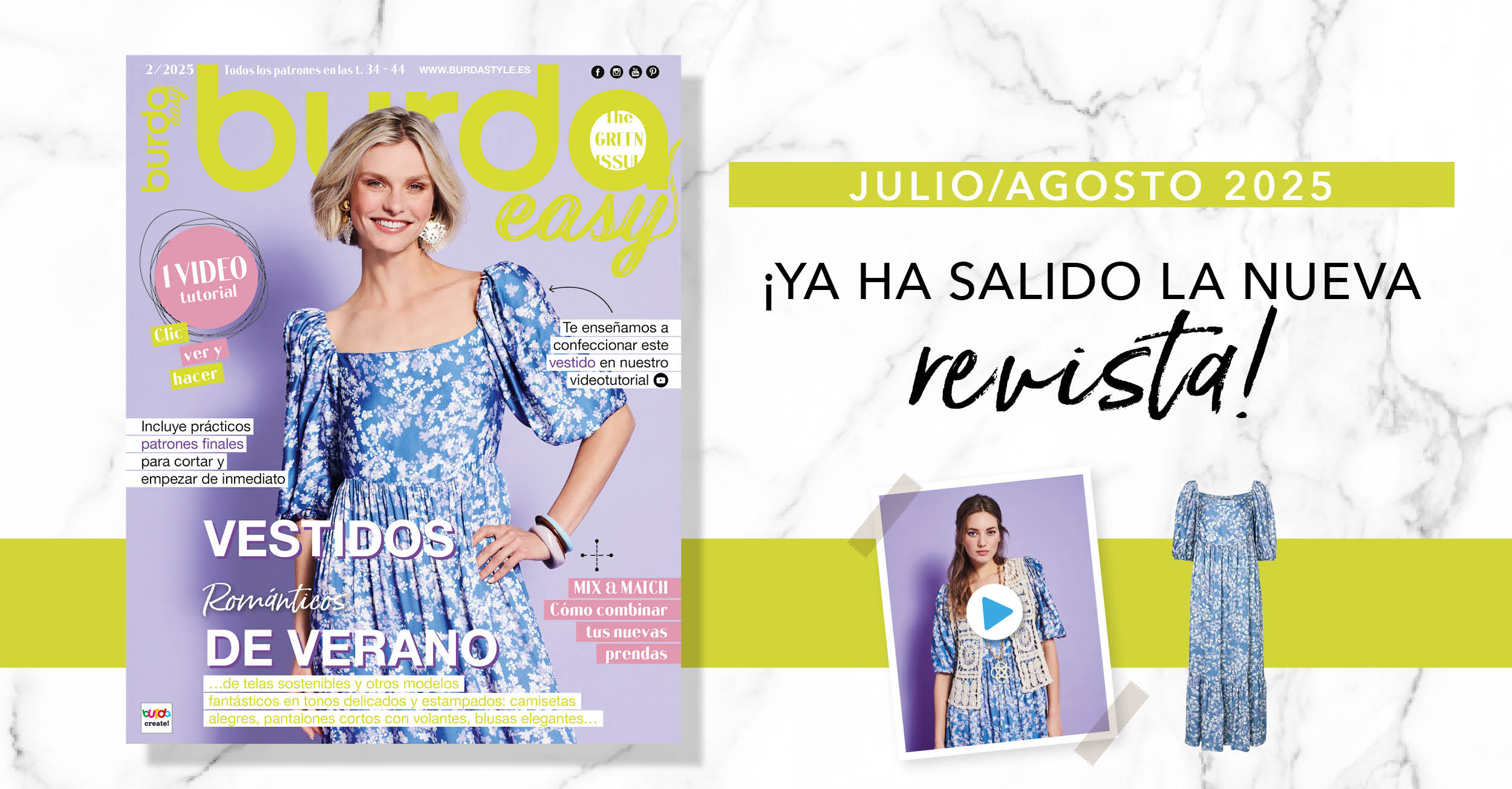 N.º 33 julio/agosto 2025: ¡foco en el nuevo número de burda easy!