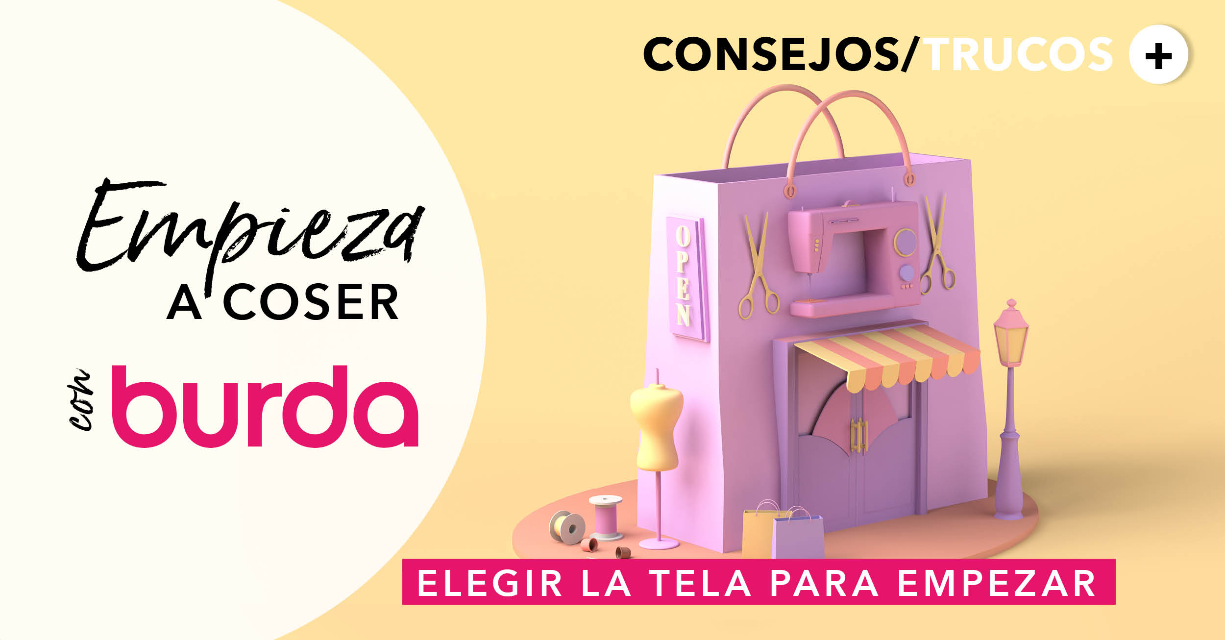 Empieza a coser con burda: ¿qué telas son ideales para principiantes?