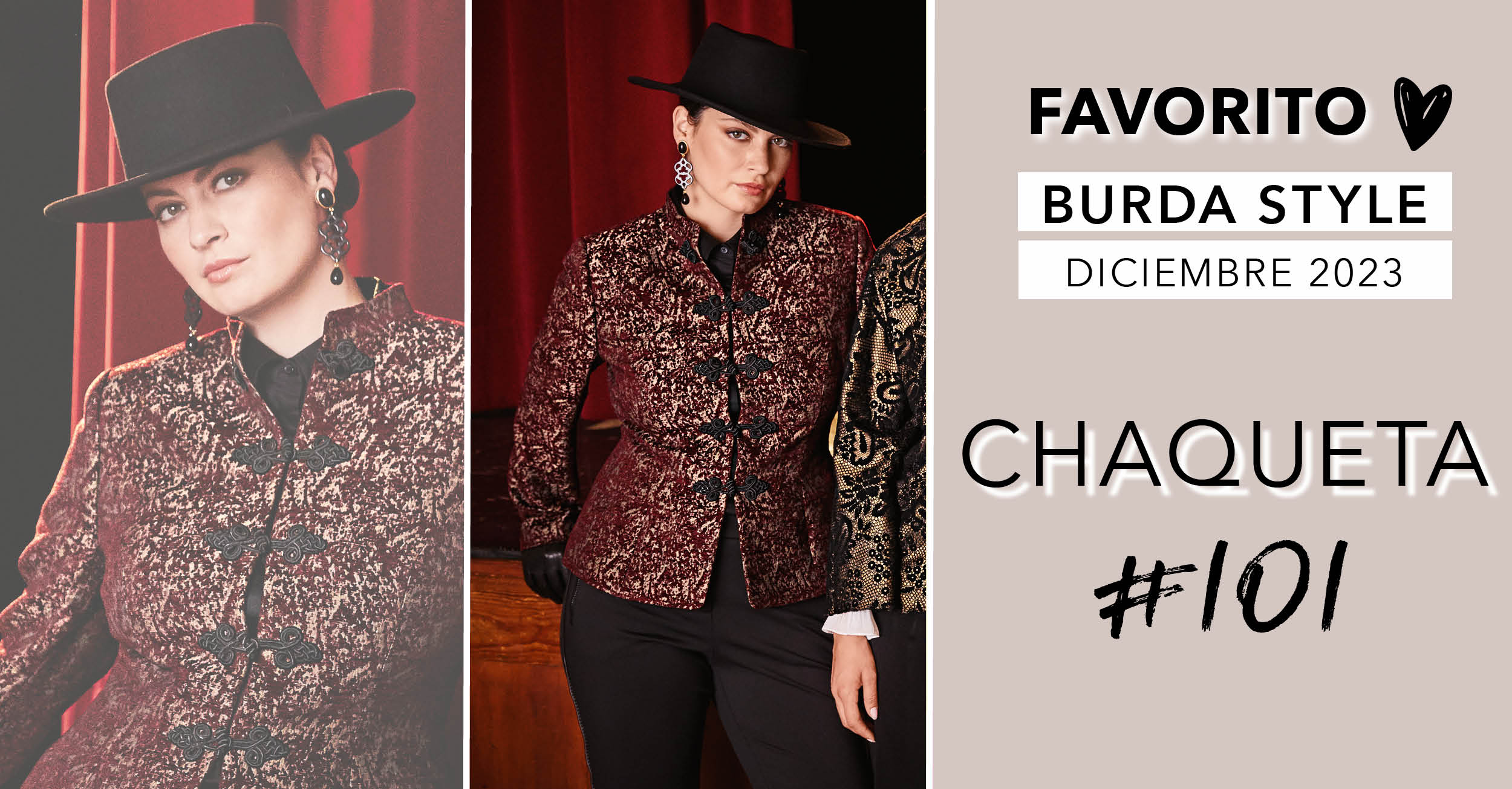 Favorito: la chaqueta 101 de burda style diciembre de 2023