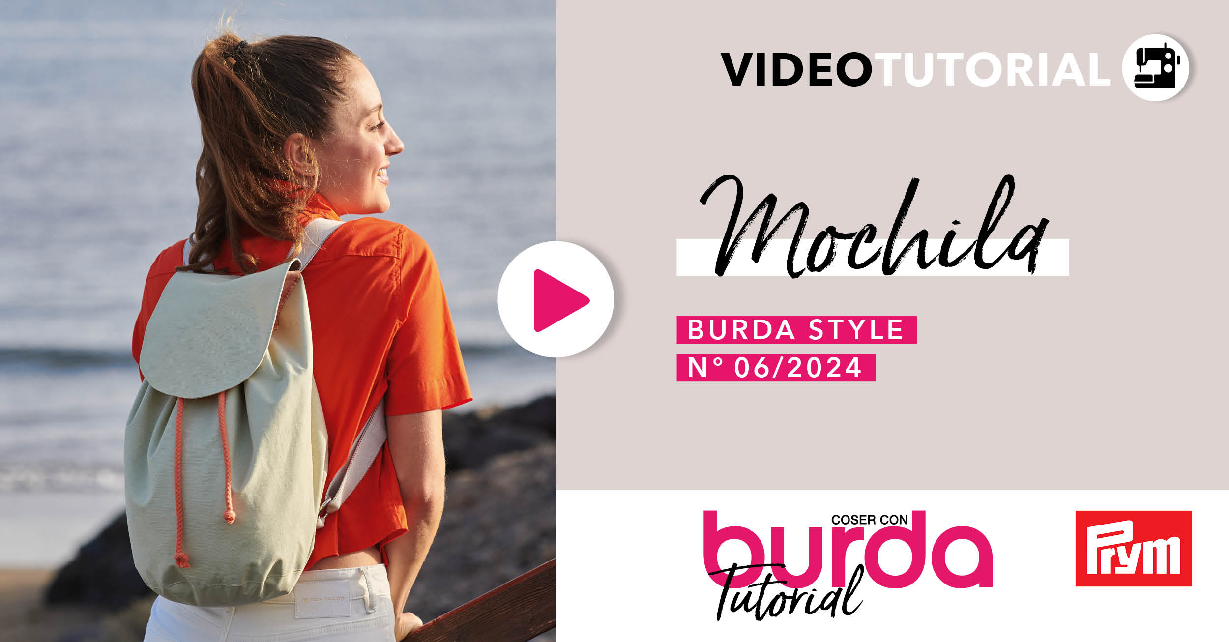 Videotutorial: mochila #137 - burda style junio 2024