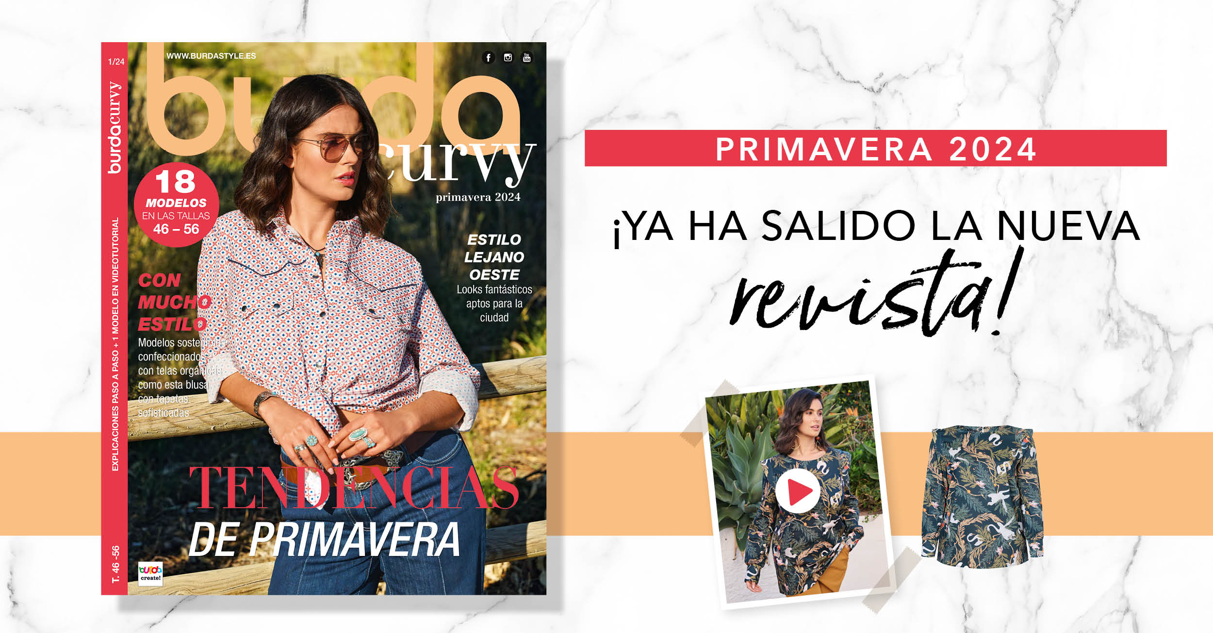 Primavera 2024: ¡el nuevo número de burda curvy!