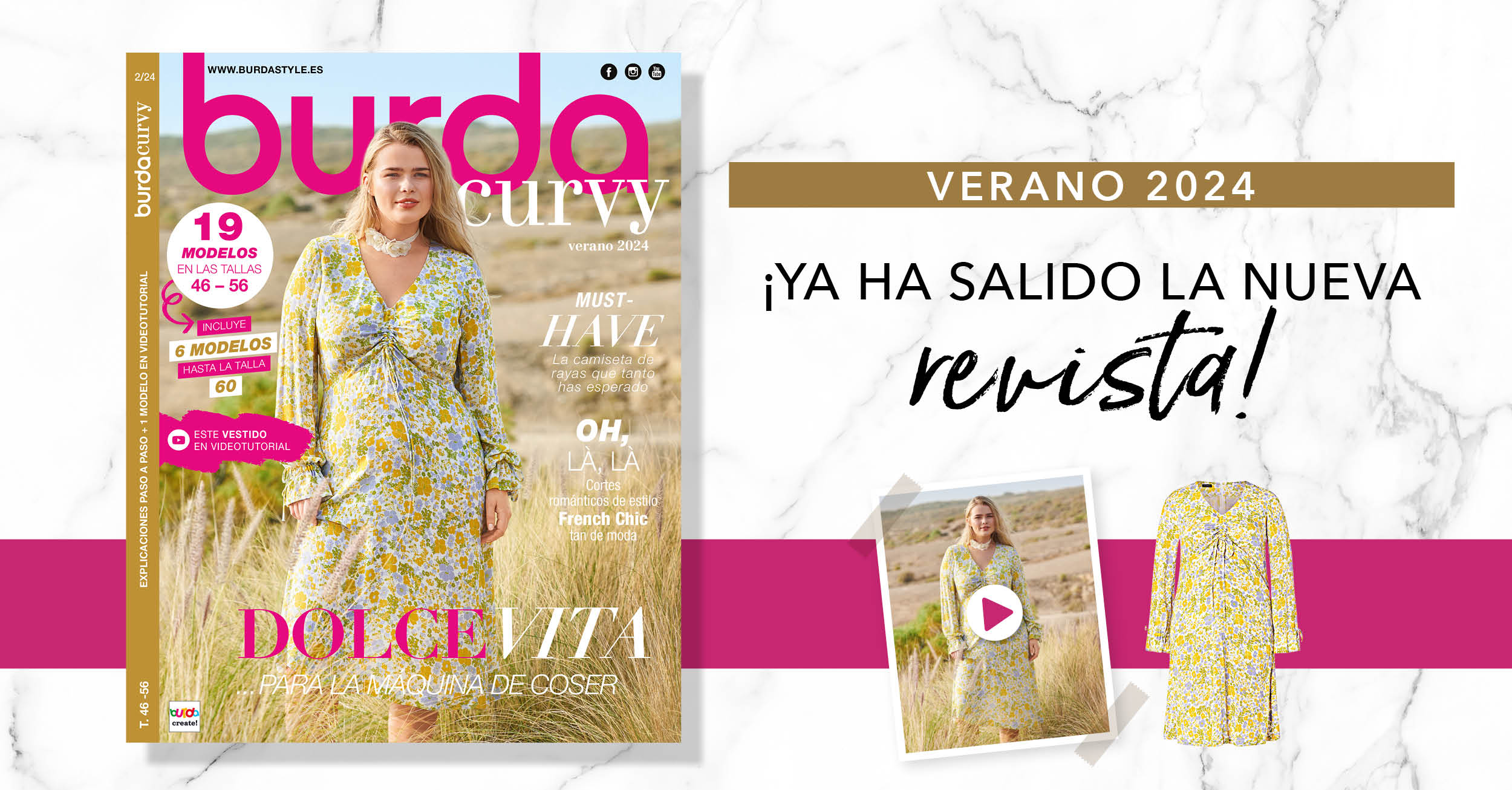 Verano 2024: ¡el nuevo número de burda curvy!