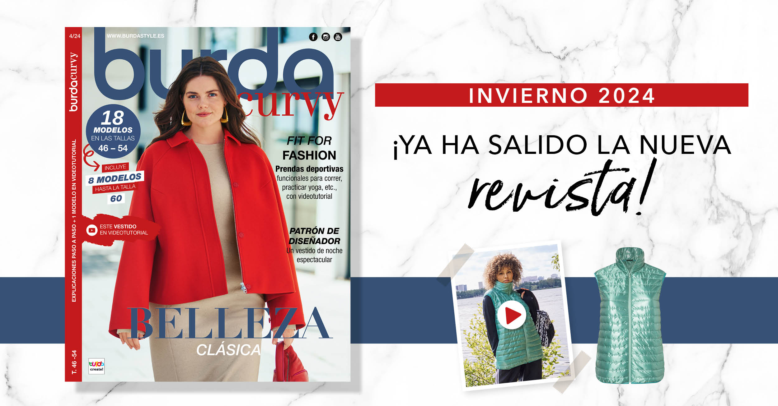 Invierno 2024: ¡el nuevo número de burda curvy!