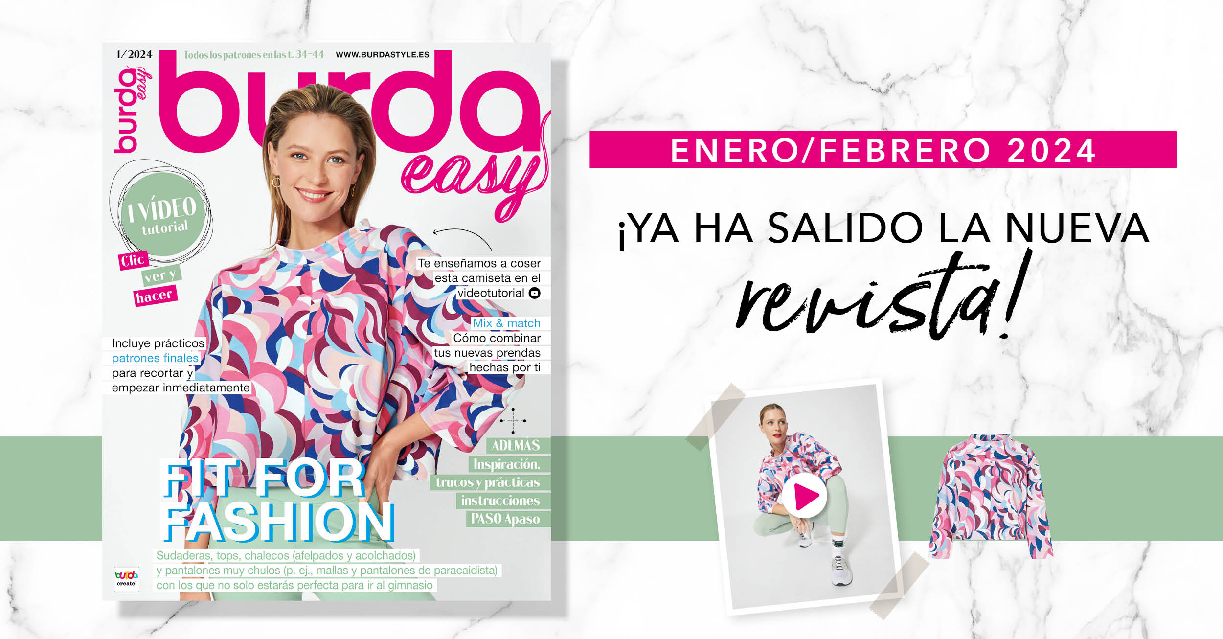 Enero/febrero 2024: ¡el nuevo número de burda easy!