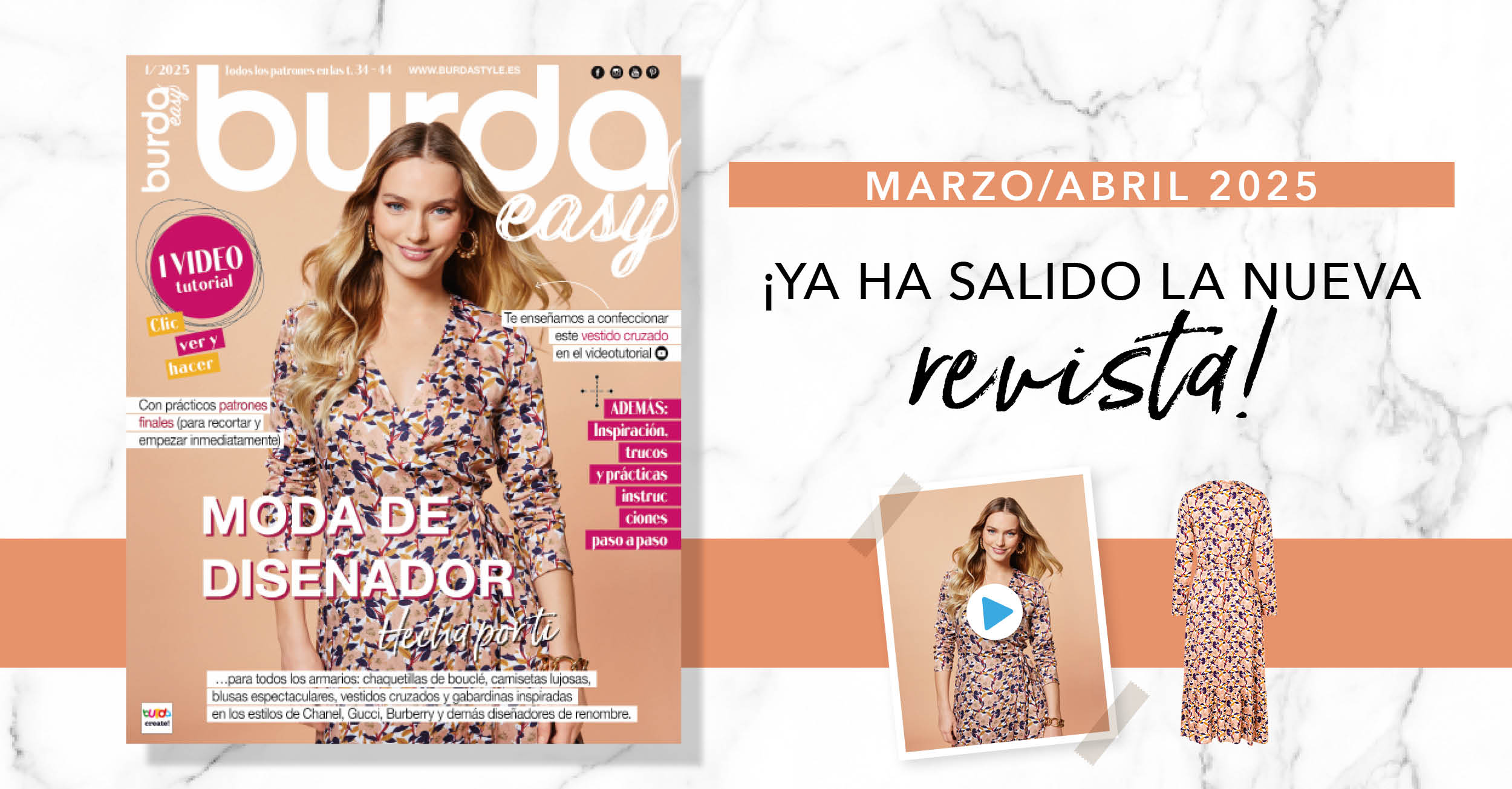 Burda easy 01/2025: ¡enfoque en el nuevo número de burda easy!