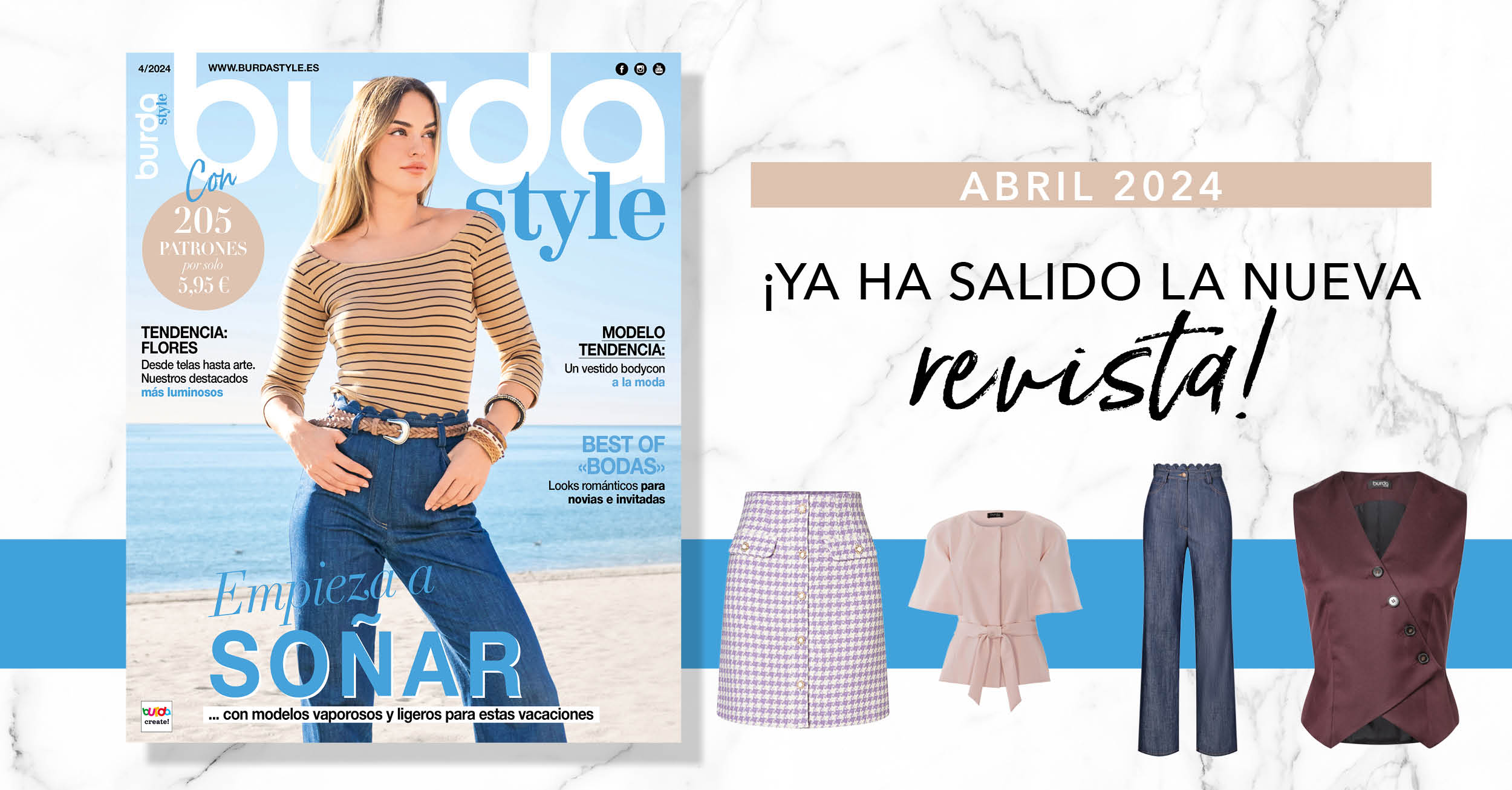 Abril 2024 :¡el nuevo número de burda style!