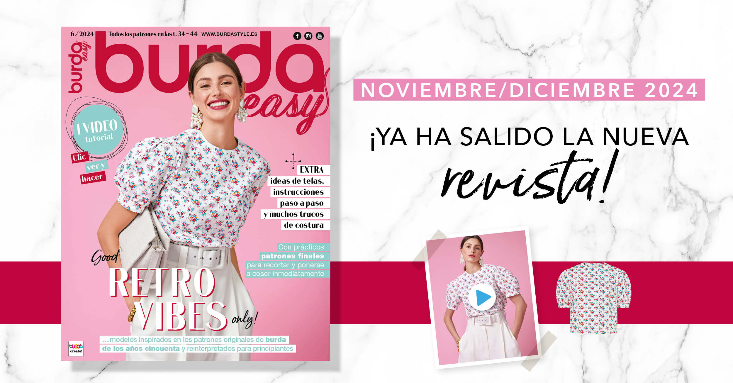 Noviembre/diciembre 2024: ¡el nuevo número de burda easy!