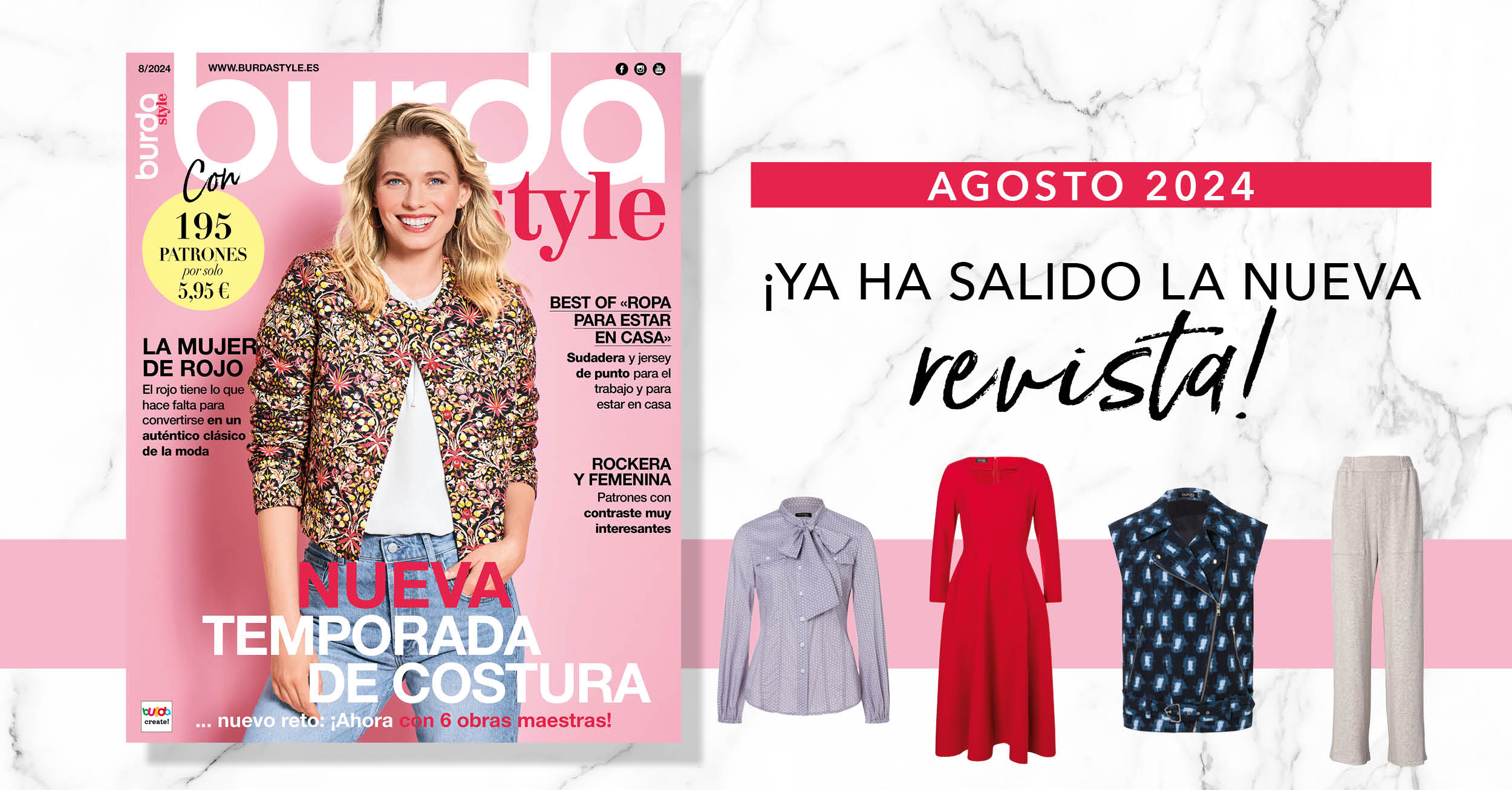 Agosto 2024 : ¡el nuevo número de burda style!