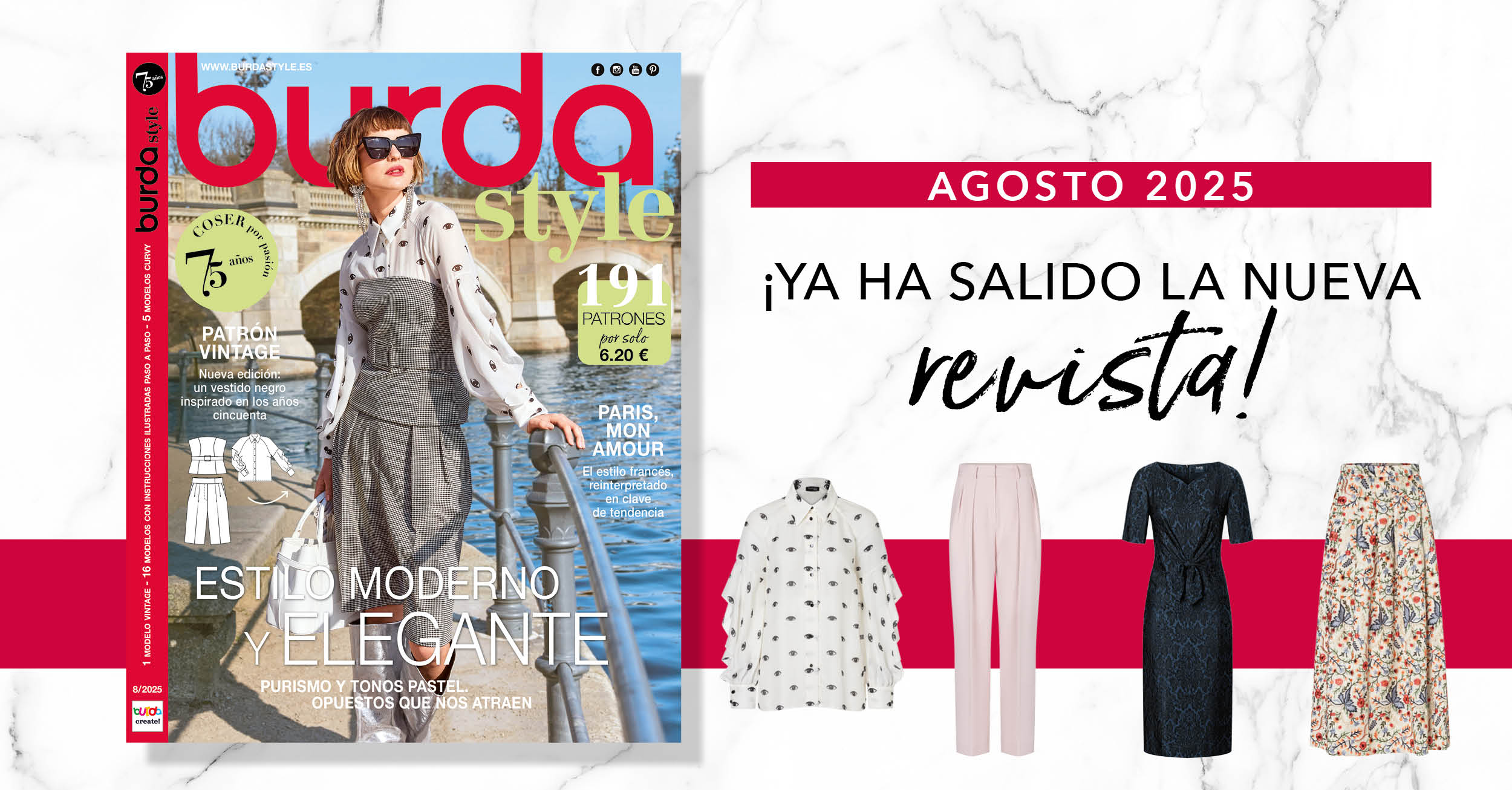 Agosto 2025: ¡el nuevo número de burda style!