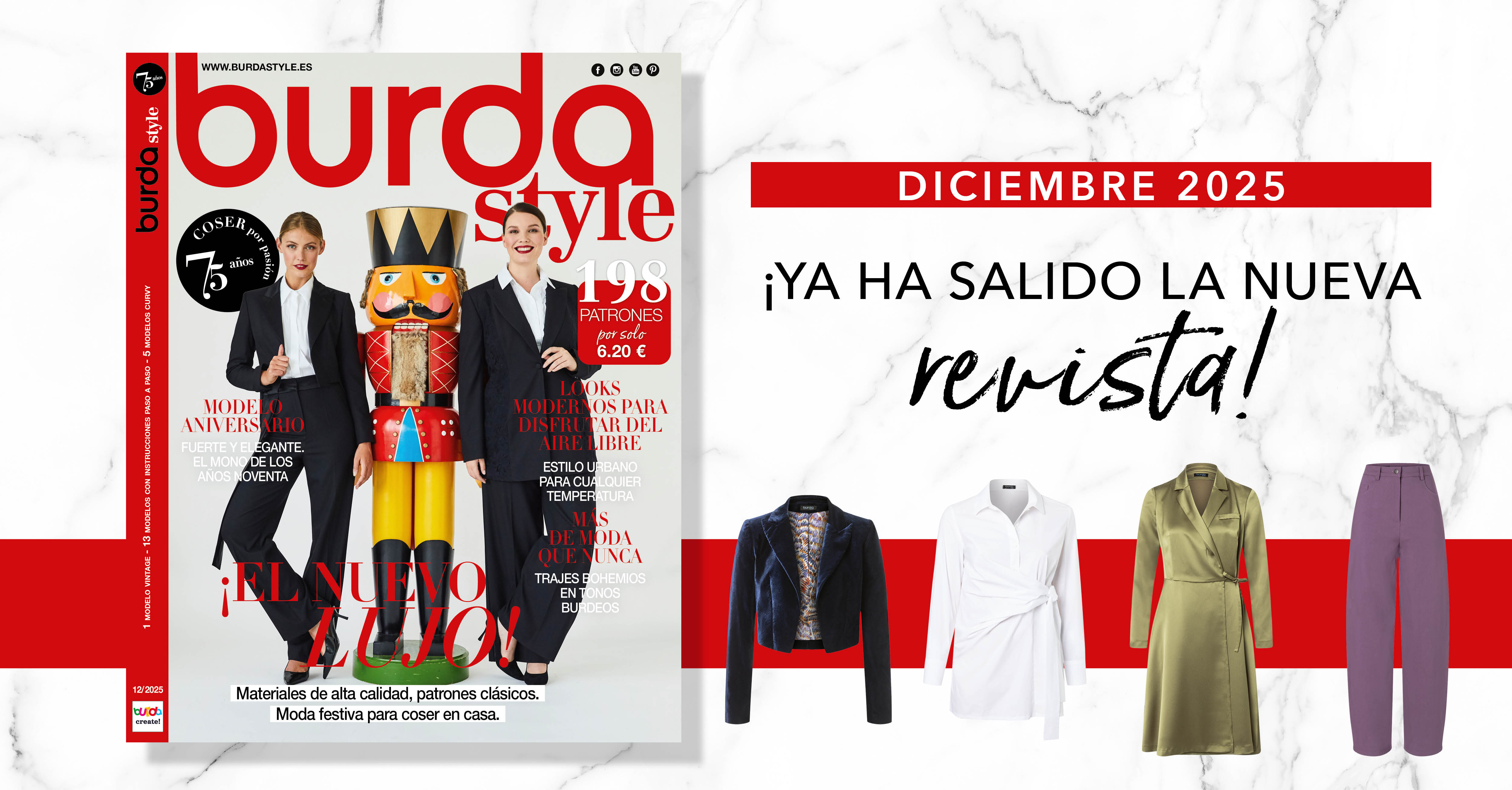 Burda style diciembre de 2025: ¡Que empiece la fiesta!