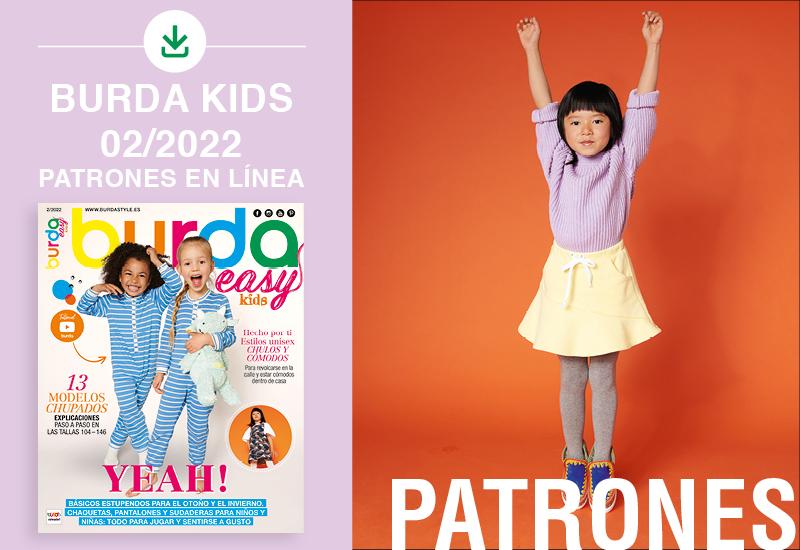 ¡La colección de patrones burda easy kids 02/2022 en PDF está en línea!