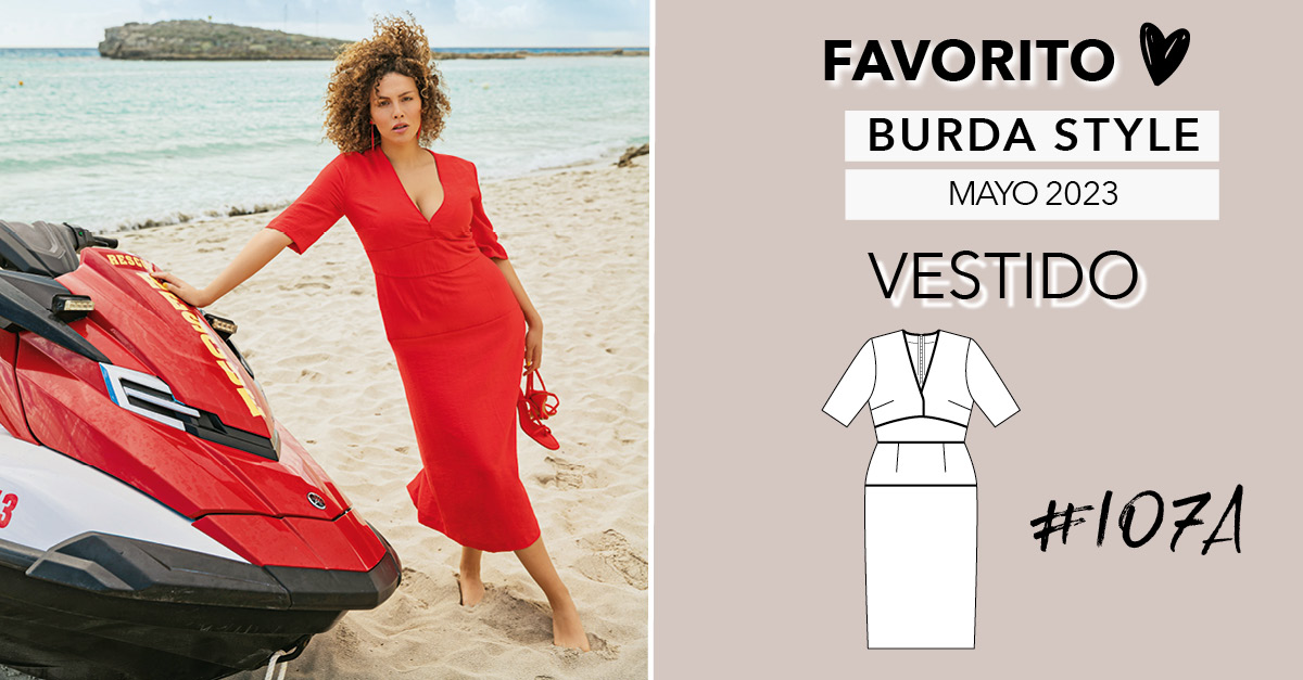 Favorito: un vestido midi en la edición Burda Style de mayo 2023