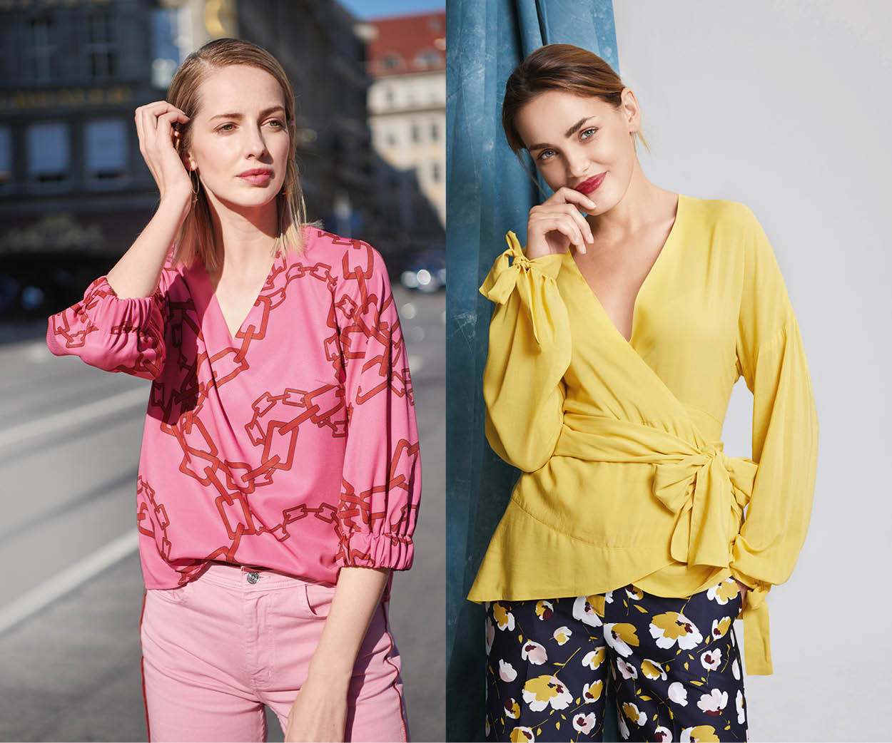 Dos blusas, dos estilos Dos blusas, dos estilos