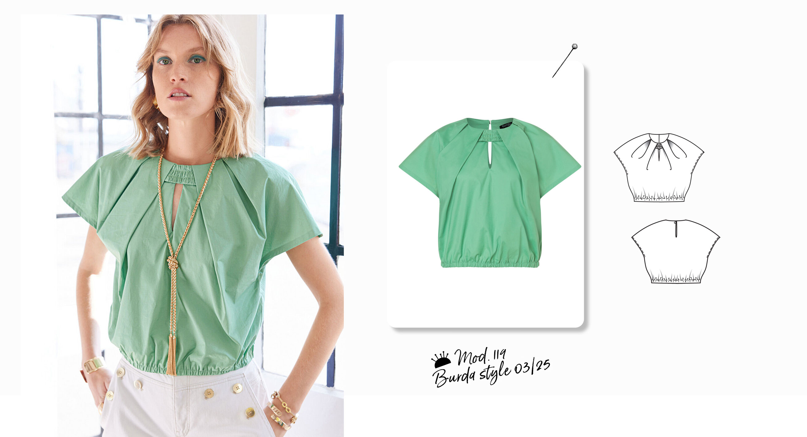 Una blusa contemporánea y sofisticada Una blusa contemporánea y sofisticada