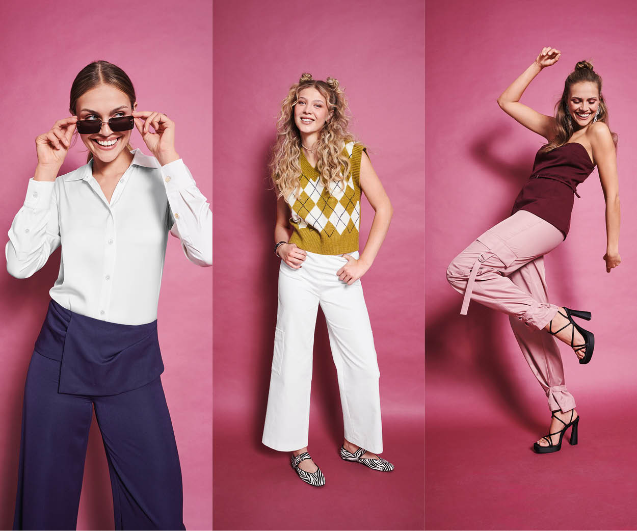 Actitud cargo: pantalones amplios con espectaculares drapeados Actitud cargo: pantalones amplios con espectaculares drapeados