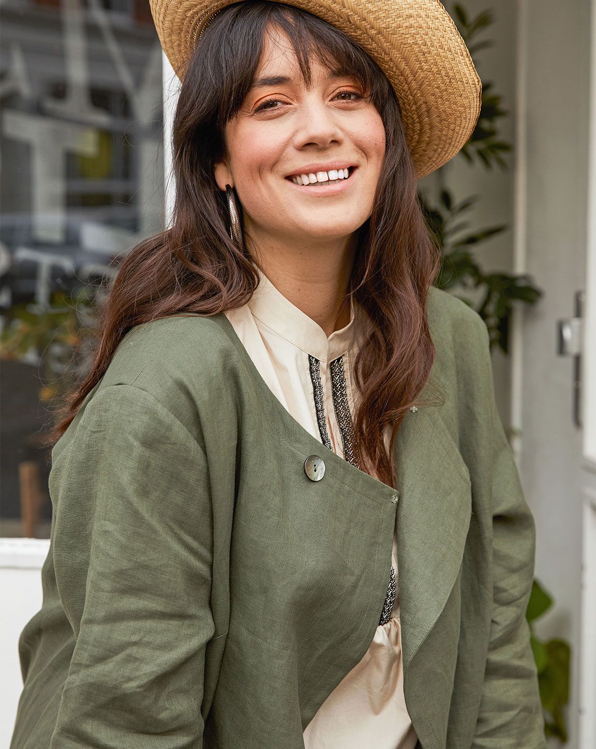  Lino Chaqueta 406 | Burda Style Curvy Spring/Summer/22