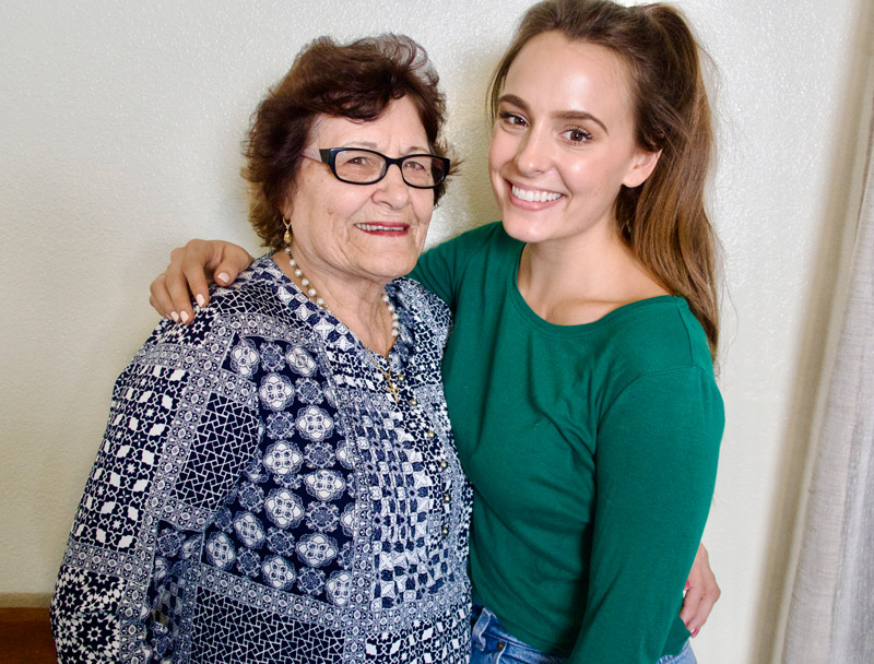 Jessica Shaw et sa grand-mère
