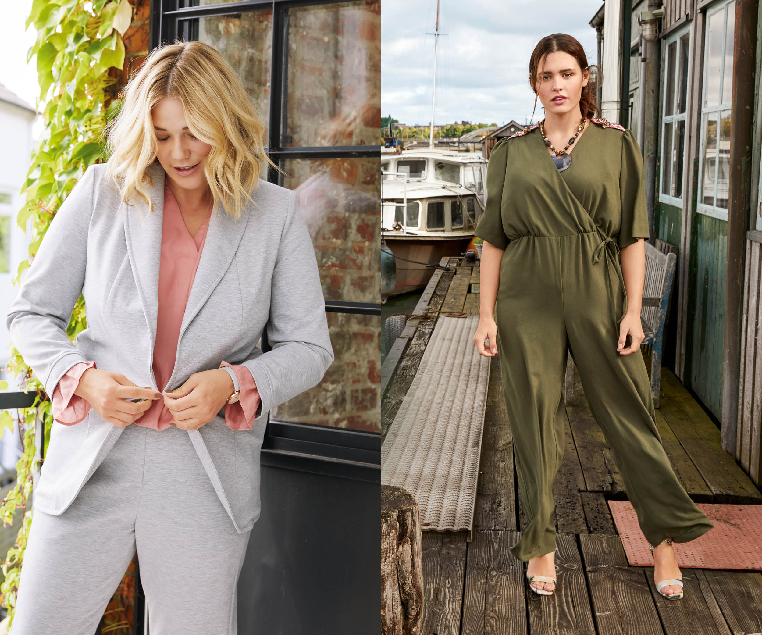 Look completo en punto y mono cruzado: dos piezas con estilo Look completo en punto y mono cruzado: dos piezas con estilo