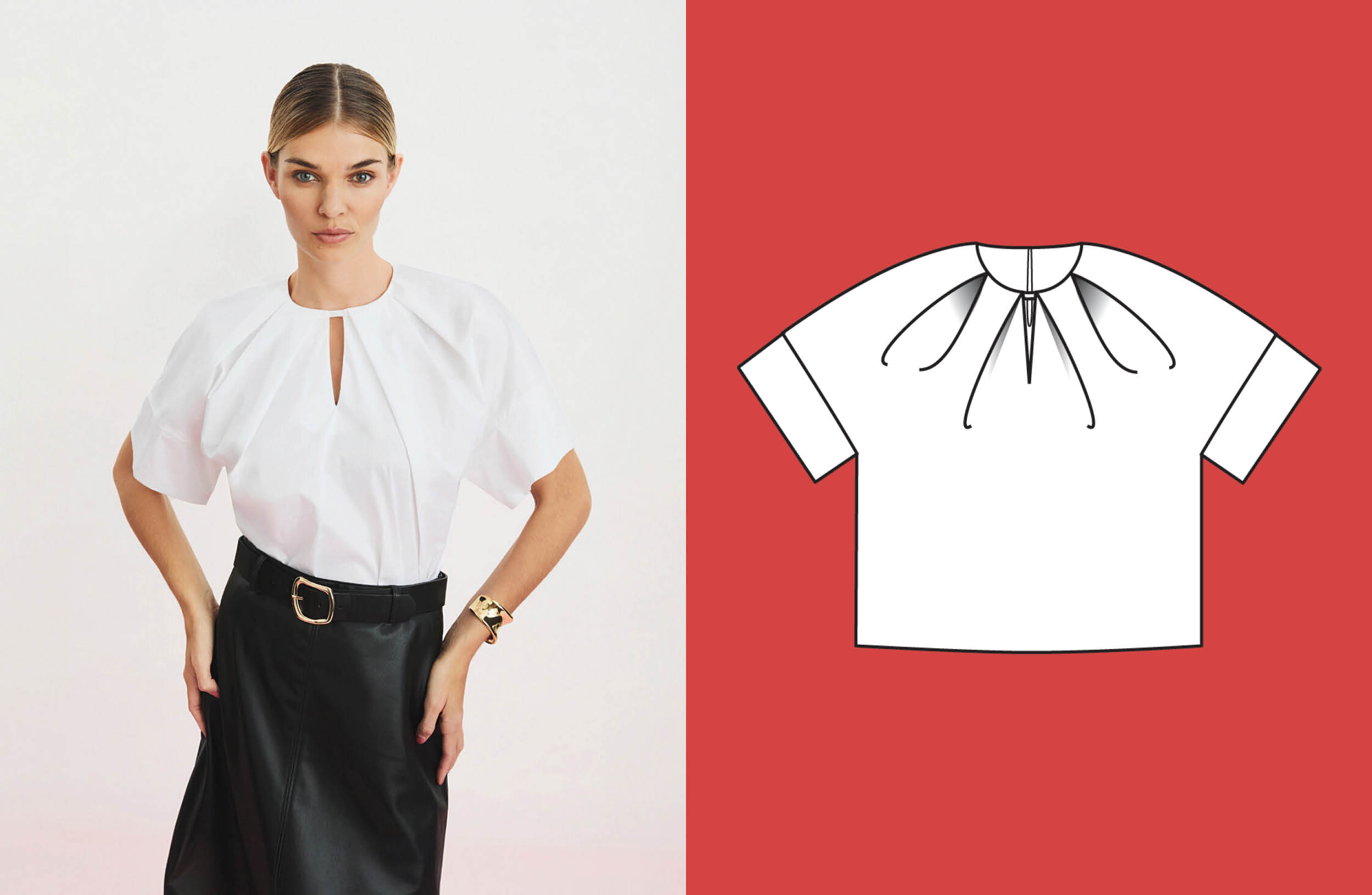 Blusa en popelina #118 | burda style 03/25 Blusa en popelina #118 | burda style 03/25