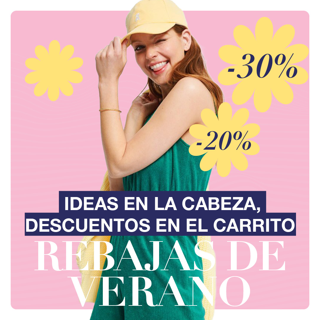 Rebajas: Ideas en la cabeza, descuentos en el carrito.