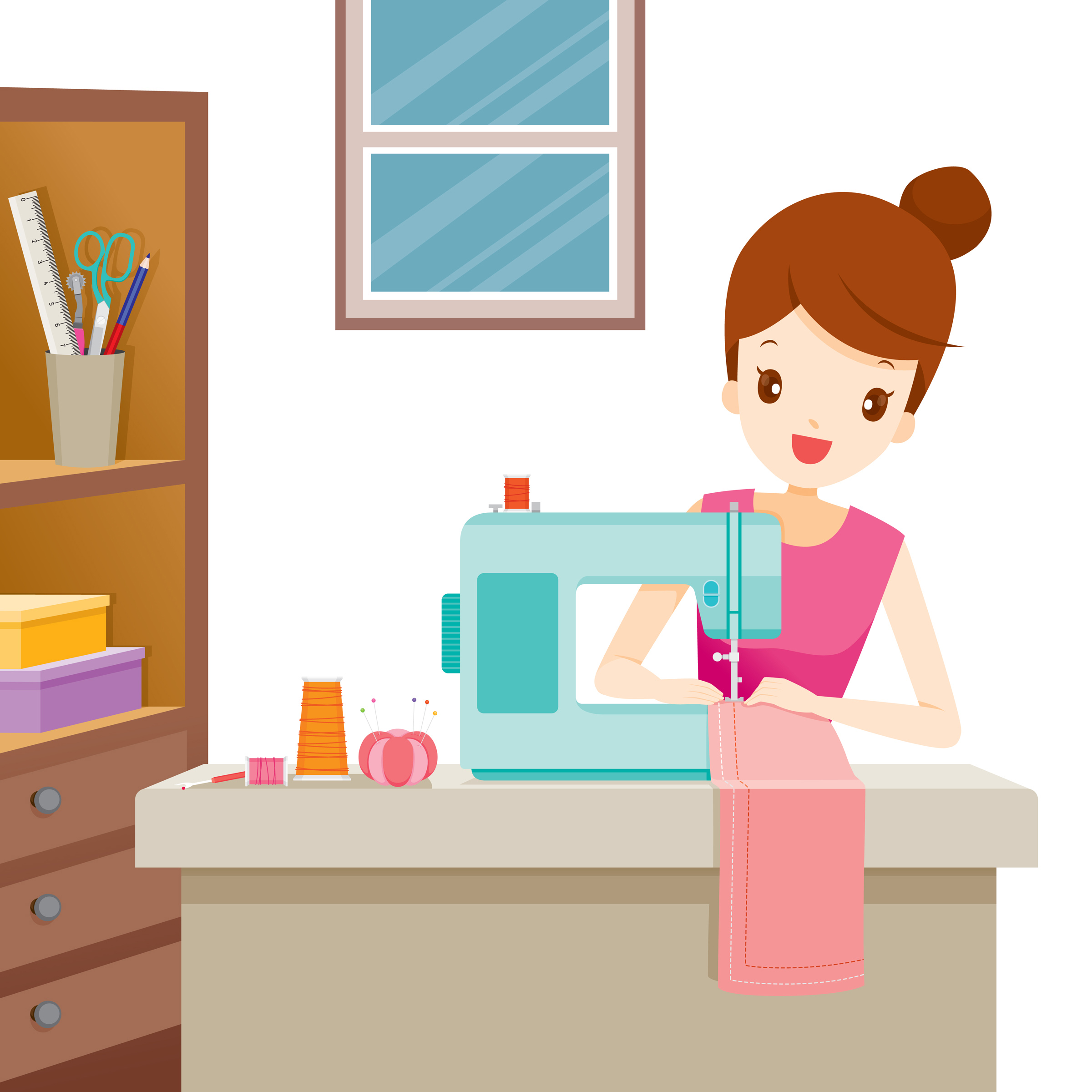 Reparar una prenda con máquina de coser Reparar una prenda con máquina de coser