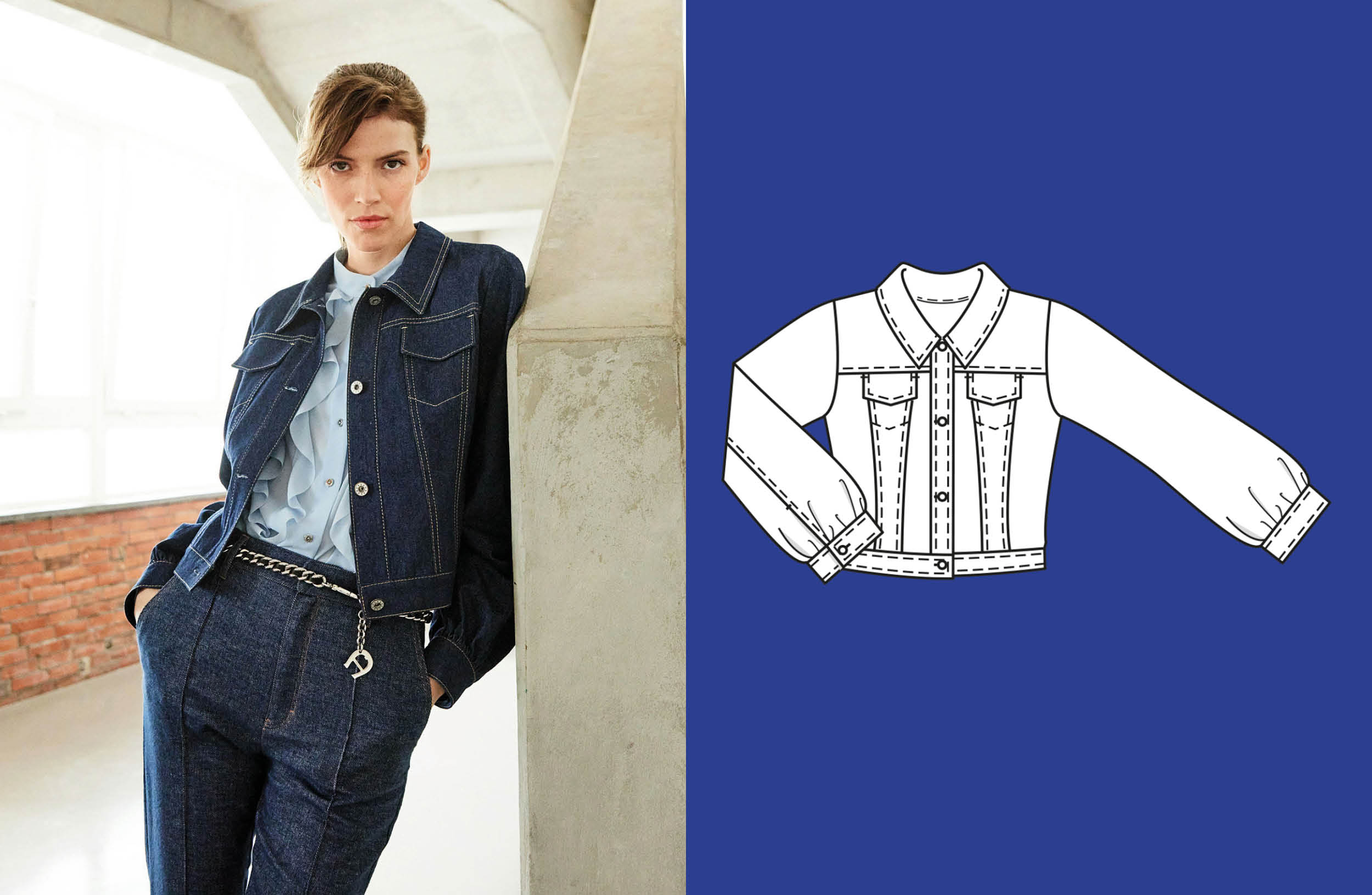 Chaqueta vaquera #113 | burda style 02/24 Chaqueta vaquera #113 | burda style 02/24