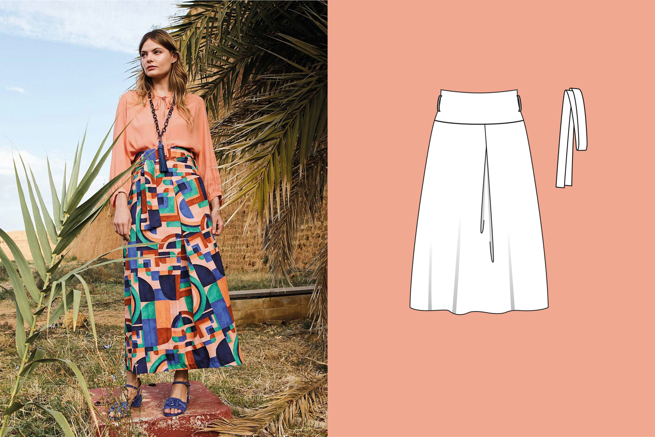 Falda de algodón #106 | burda style 05/25 Falda de algodón #106 | burda style 05/25