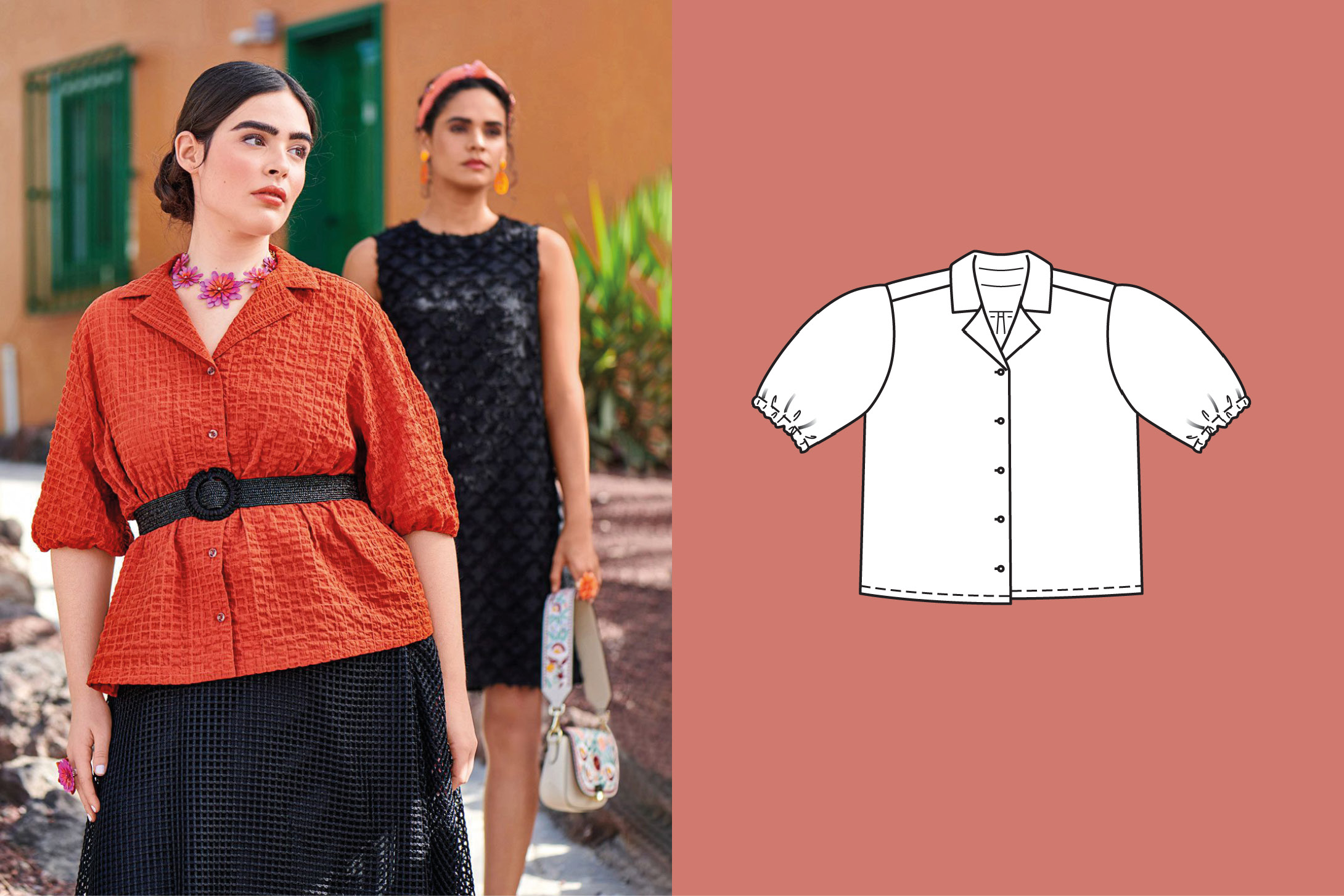 Blusa de algodón #115 | burda style 07/24 Blusa de algodón #115 | burda style 07/24