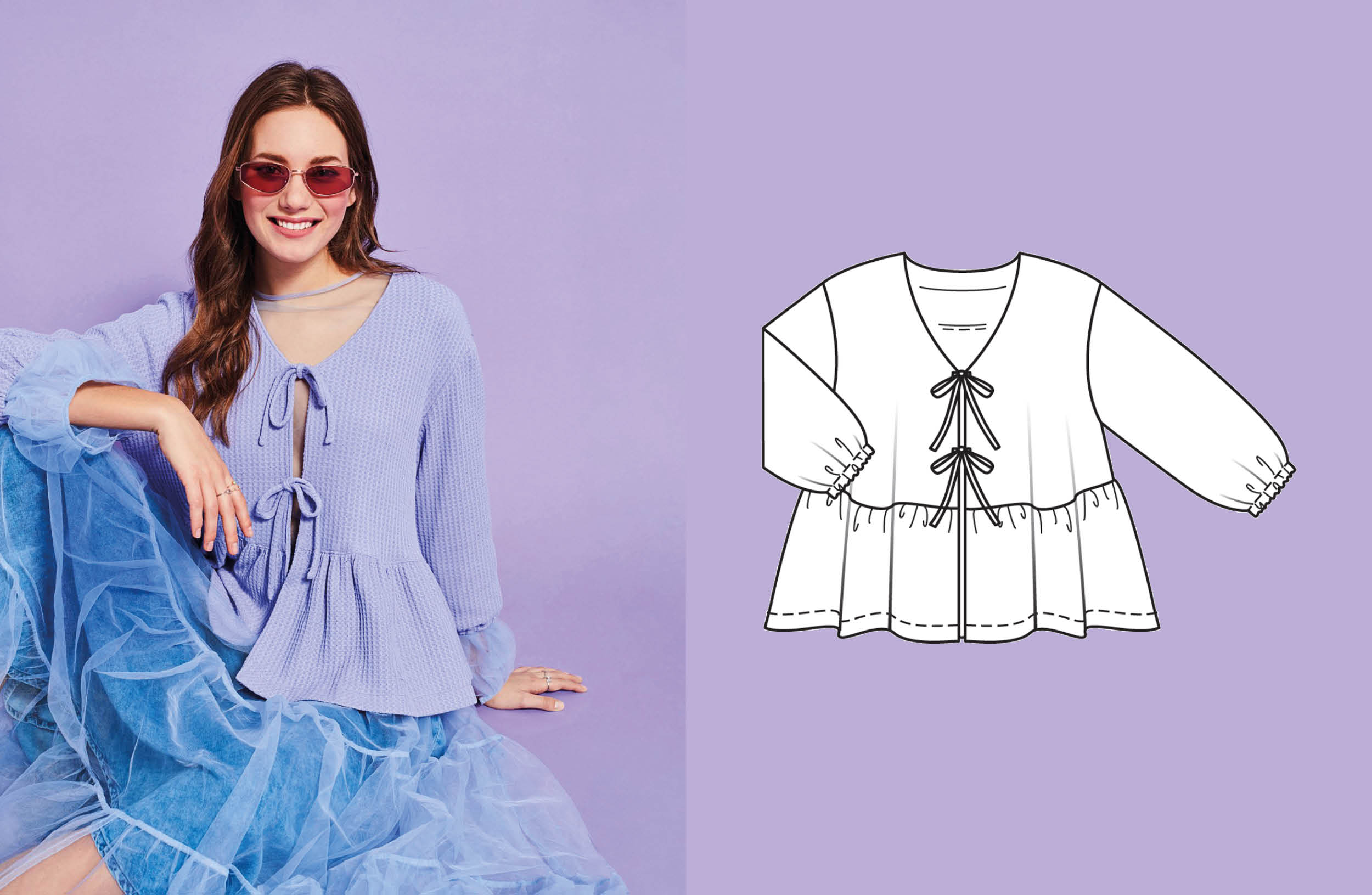 Blusas de popelín #1 | burda easy 03/2025 | En PDF Blusas de popelín #1 | burda easy 03/2025 | En PDF